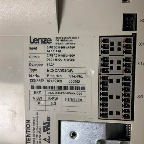 到货伦茨ECSCA064C4V变频器全新带产品合格证明低
