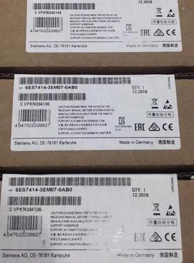 6ES7414-3EM07-0AB0 CPU 414-3 PN/DP 中央处理器