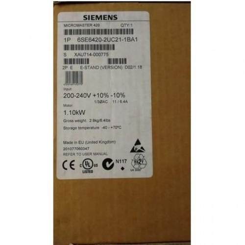 变频器6SE6420-2UC21/22/23/24/25-1BA1/5BA1/2B/0CA1/5CA1