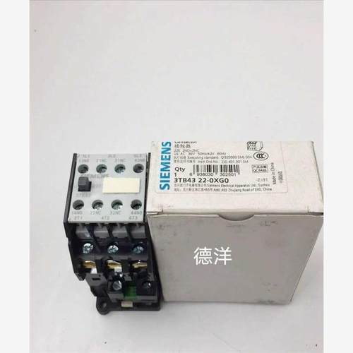 全新SIEMENS西门子接触器3TB43 22-0XG0库存现货正品现货