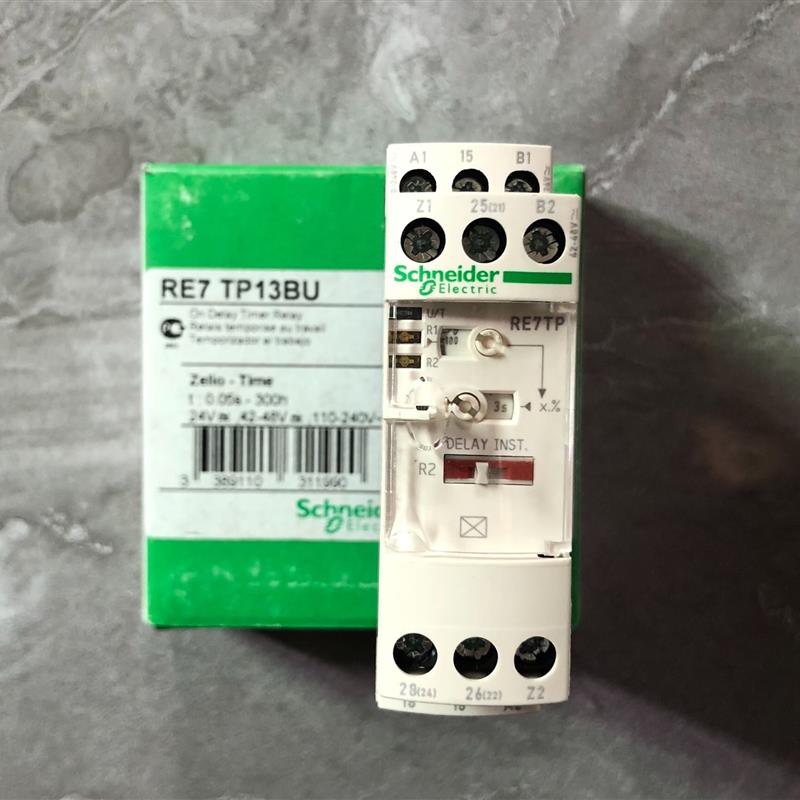 原装 施耐德RE7 TB13BU时间控制继电器 RE7TP1