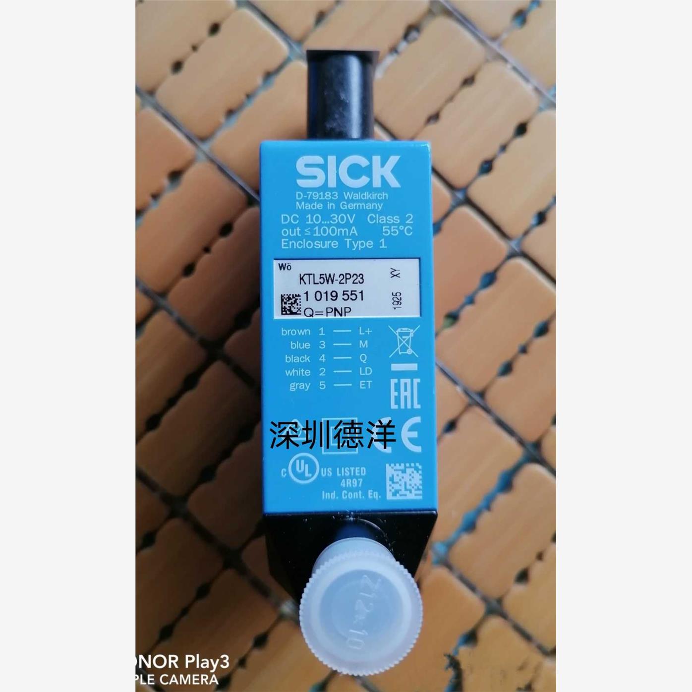 德国SICK KTL5W-2P23 1019551光电传感器库存现货正品现货