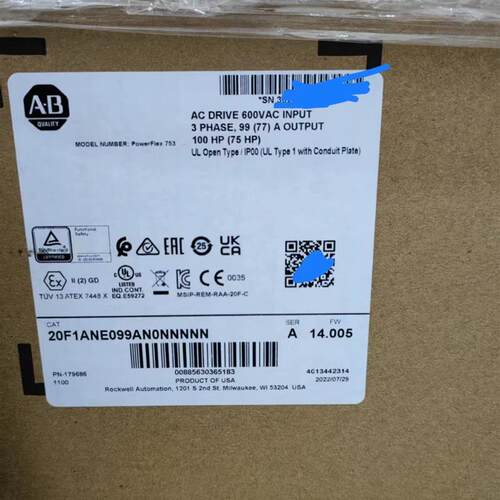 AB变频器 20F1ANE099AN0NNNNN全新原装