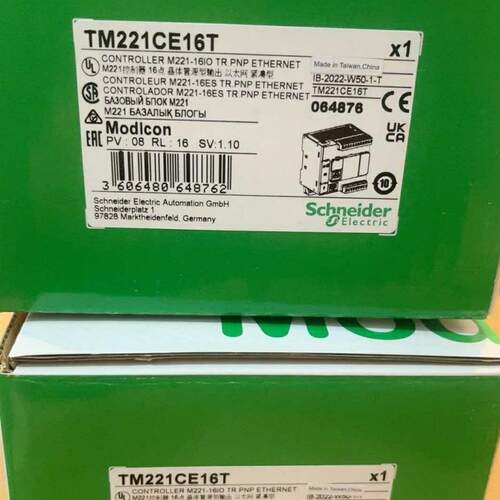 现货施耐德PLC模块TM221CE16T全新原装,到库一批,