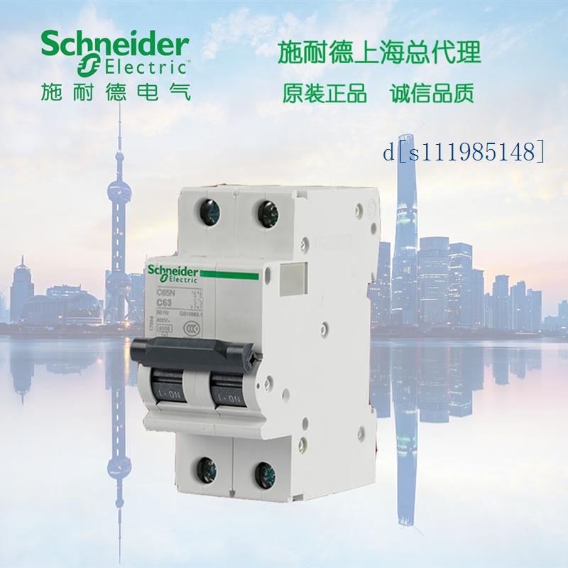 施耐德空气断路器  A9F18206  ic65N 2P C6A