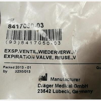 德尔格Savina300重复型呼出阀8417050  氧电池传感器S606055-06