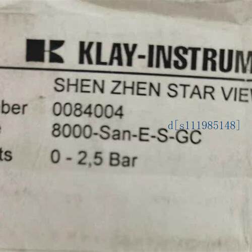 KLAY 压力变送器8000-San-E-S-GC   0084004  0-2.5BAR  4-20MA