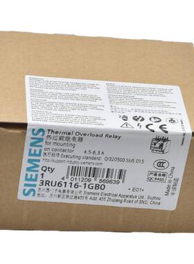 原装西门子热过载继电器3RU6116-1GB0 1AB0 1BB0 1CB0 1EB0 1FB0