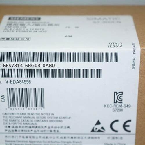 原装S7-300 CPU314C 6ES7314-6BG03 升级为6ES7 314-6BH04-0AB0/O