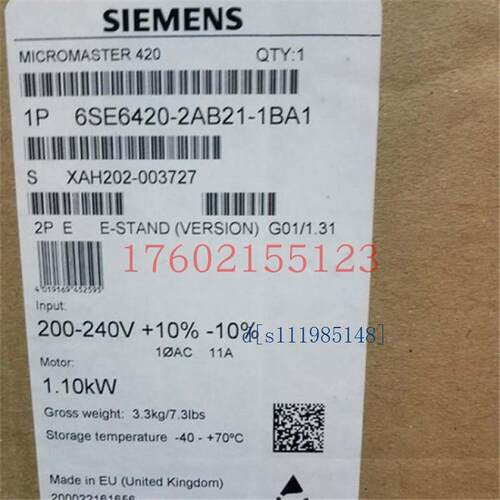 6SE6420-2AB22-2BA1 6SE6420-2AB13/2AB15/2AB17/2AB21/2AB22议