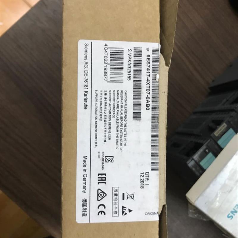 6ES7417-4XT07-0AB0 S7-400CPU中央处理器模块6ES7 417-4XT07-0AB