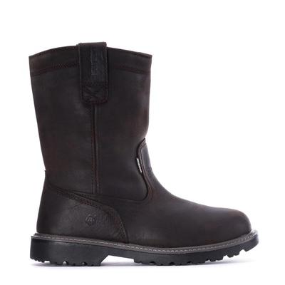 代购Wolverine男士工装靴防水防滑缓震工作靴中筒套脚男鞋