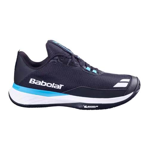 海外代购BABOLAT/百保力男士网球鞋缓震抓地力网面橡胶大底球场