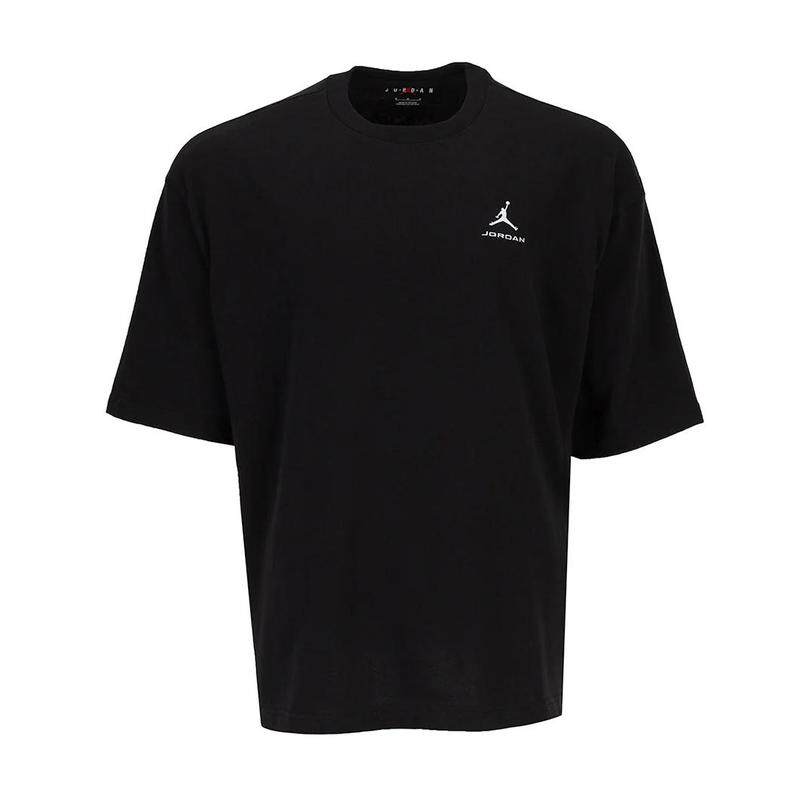 代购JORDAN男士运动T恤透气舒适日常穿着轻便黑色短袖圆领