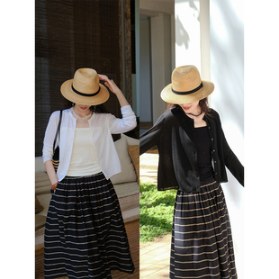 麻霖80支精纺羊毛圆领长袖 轻盈细腻通透可水洗针织开衫