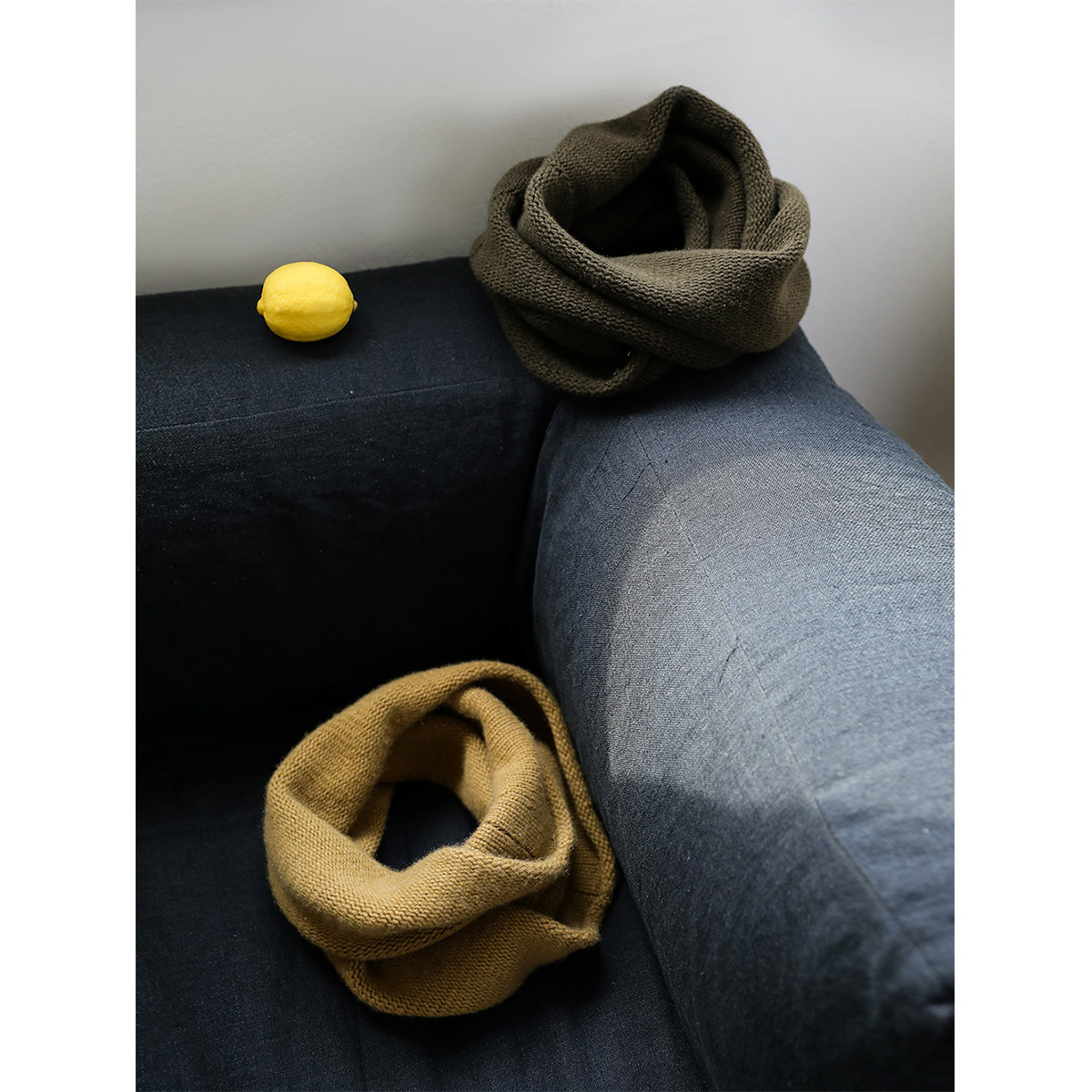 麻霖2025冬新品山羊绒加厚保暖百搭针织套头围脖围巾