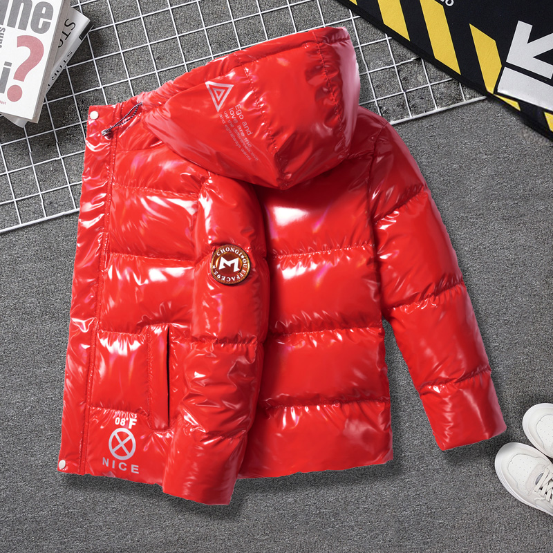 儿童羽绒服男孩白鸭绒免洗外套潮