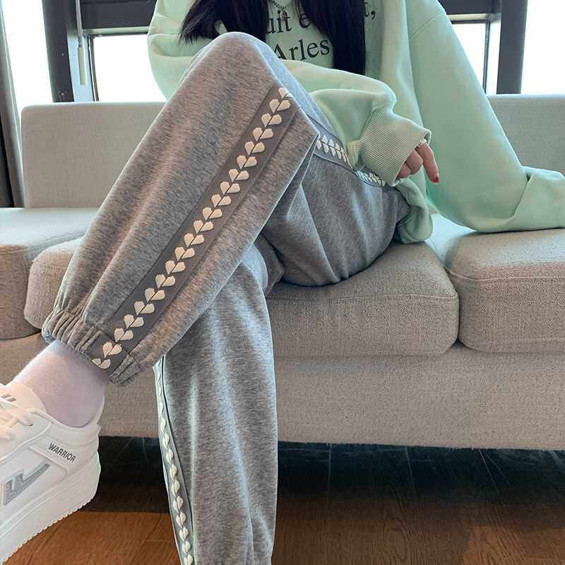 女童裤子春秋款薄绒卫裤外穿运动裤中大童加绒休闲宽松束脚裤,童装/婴儿装/亲子装,裤子,淘宝优惠券,粉丝福利购,淘宝优惠卷