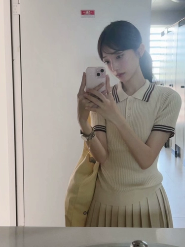 Трикотажная футболка, комплект, изысканный стиль, в американском стиле, короткий рукав