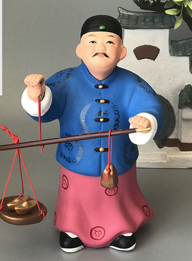 民族特色泥塑泥人张开业