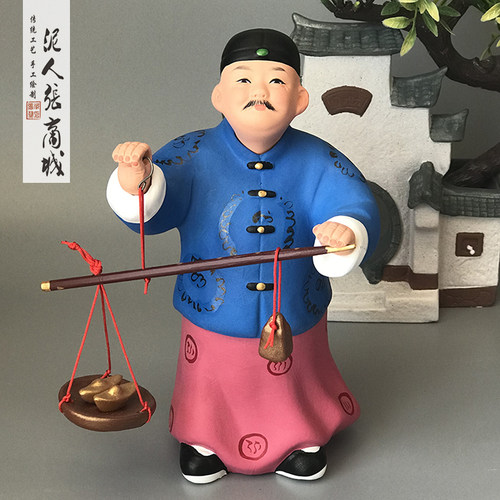 民族特色泥塑泥人张开业