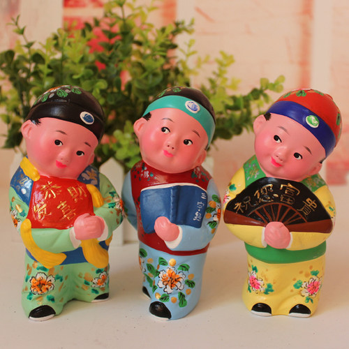 天津三字经送朋友同事小孩泥人张
