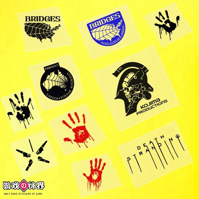 游戏饰界 死亡搁浅Death Stranding 主机汽车镂空防水贴纸