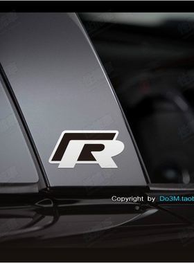 S378 适用于大众R B柱小贴 改装车贴 美国进口反光膜制作汽车贴纸