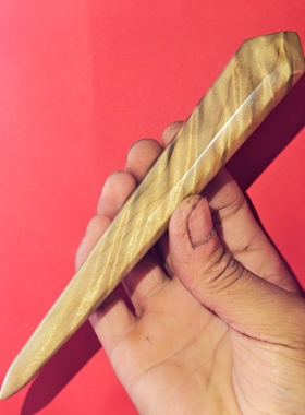 【上上签】金丝楠木发簪满水波宽发量多古风高级感汉服旗袍木簪子