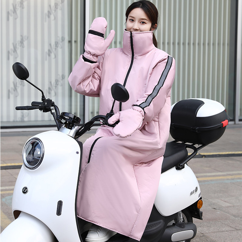 电动车挡风衣冬季挡风防雨防寒