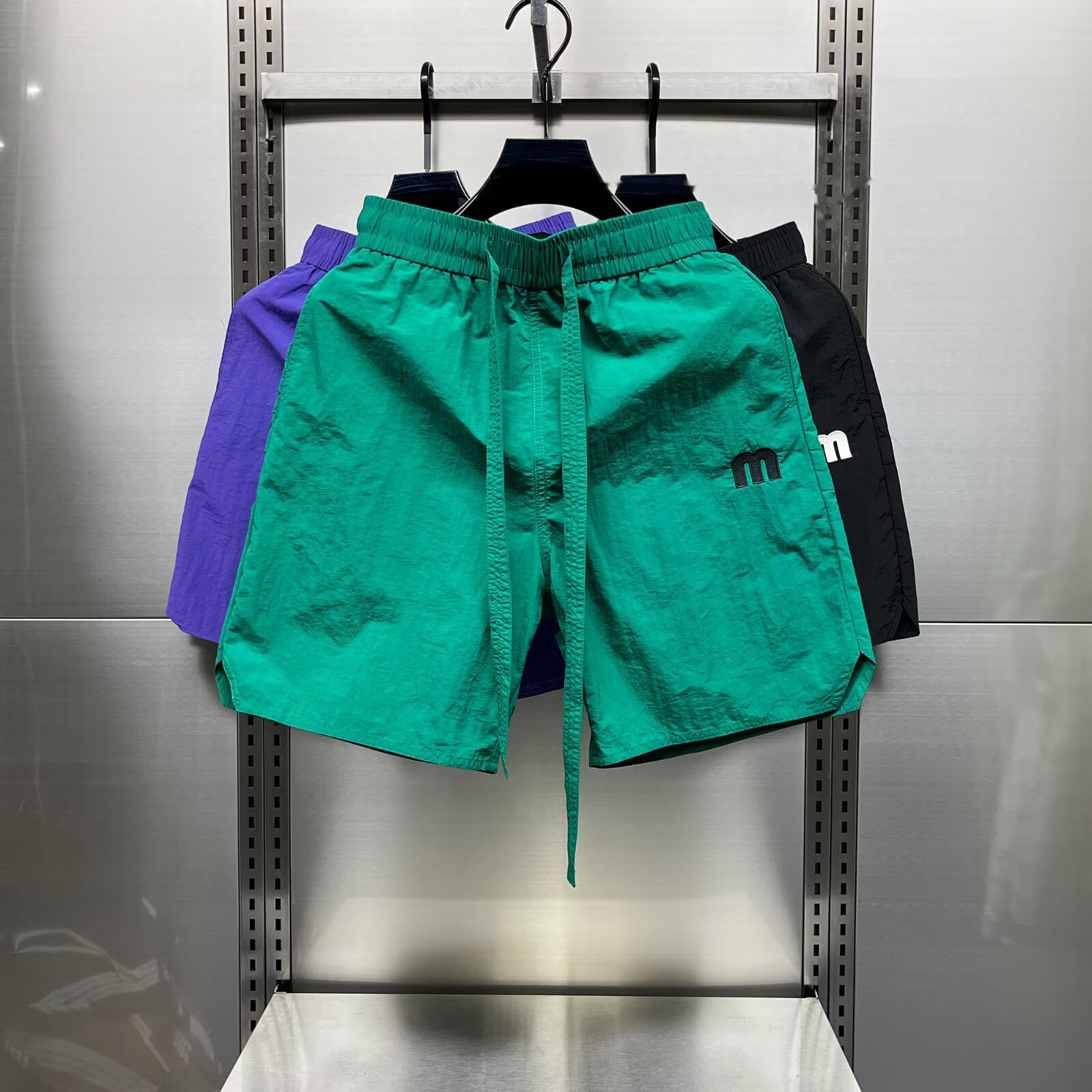 夏季新款休闲短裤韩版潮流字母