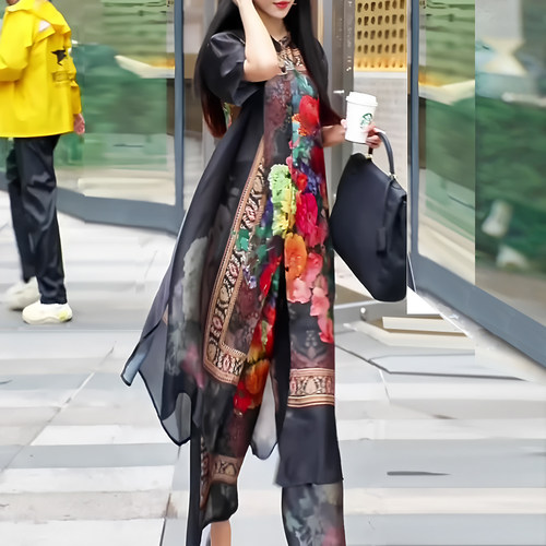 2025夏国风油画贵夫人套装