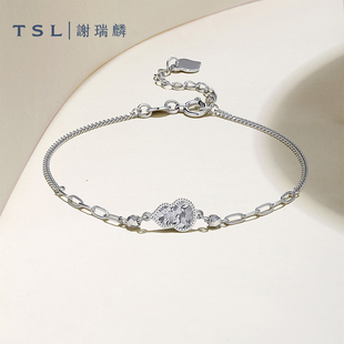 TSL谢瑞麟铂金时尚 系列铂金手链葫芦手饰pt950手链女士BF524