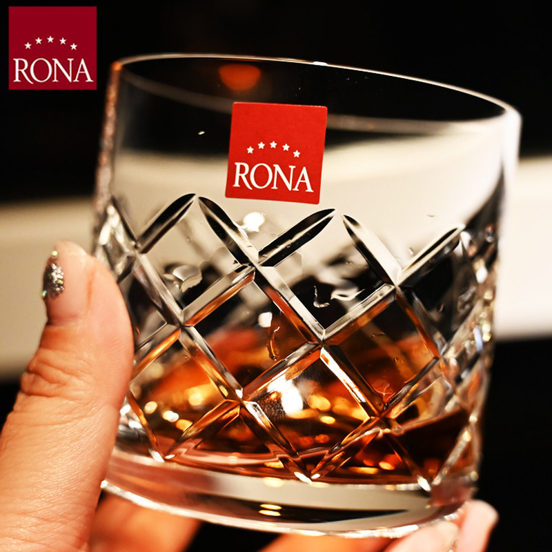 捷克RONA水晶玻璃威士忌酒杯