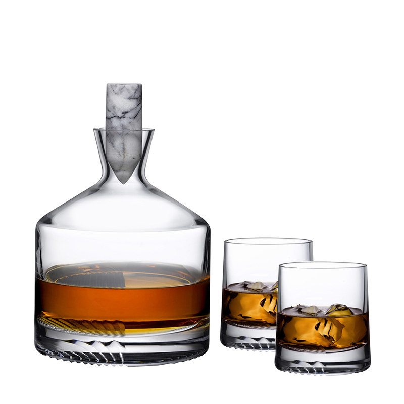 土耳其Nude设计师款水晶酒樽xo威士忌杯酒瓶洋酒杯分酒器酒具套装