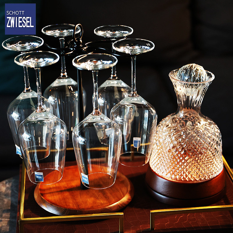 德国进口SCHOTT肖特水晶玻璃欧式红酒杯高脚杯葡萄酒杯醒酒器套装