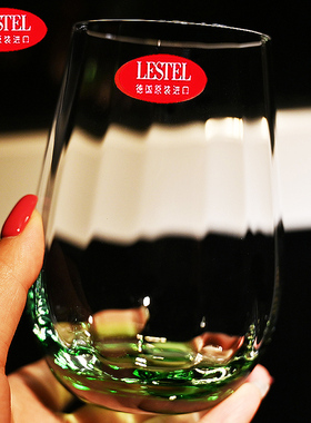 德国进口LESTEL彩色水晶玻璃杯茶水杯果汁杯饮料杯啤酒杯牛奶杯子
