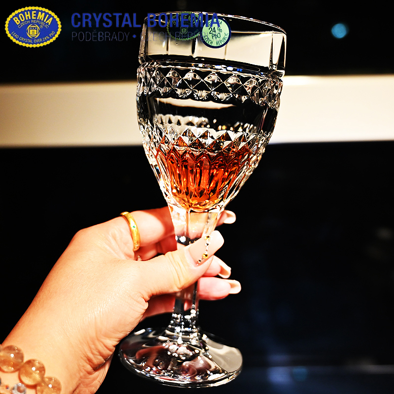 BOHEMIA捷克水晶玻璃高脚红酒杯