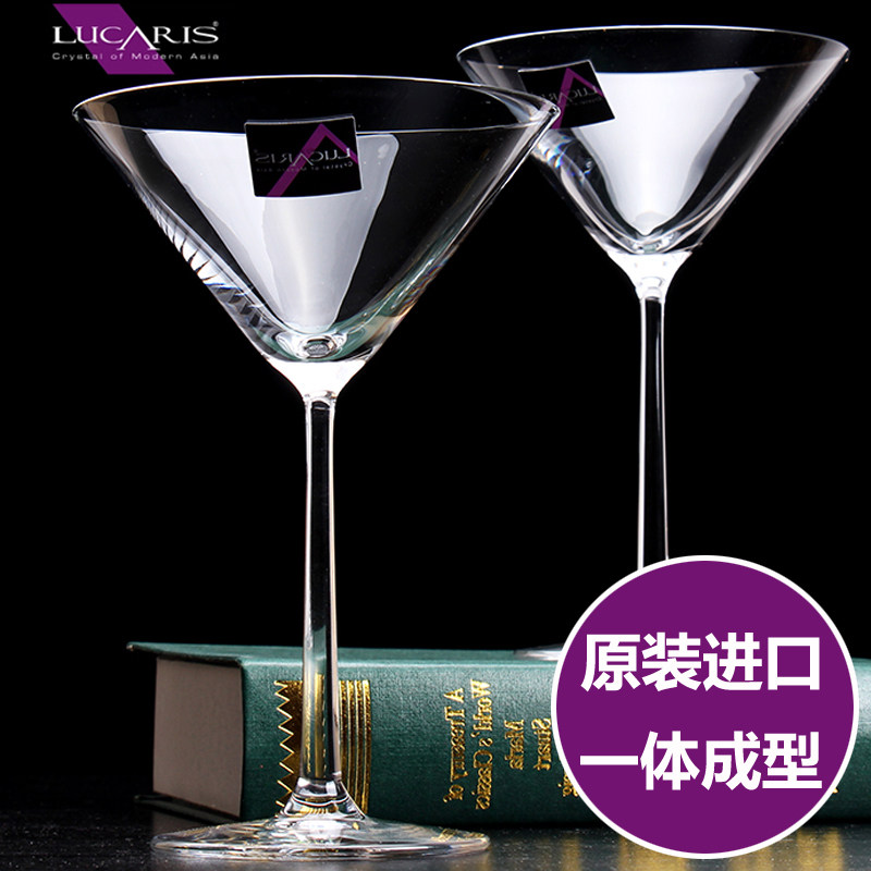泰国lucaris原装进口马蒂尼鸡尾酒杯水晶玻璃玛格丽特三角甜酒杯