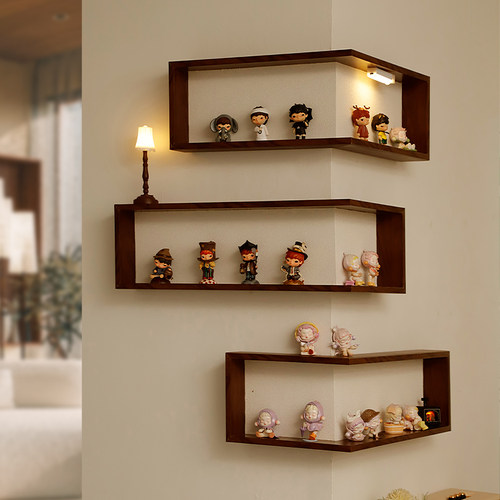 diy挂墙小收纳盒转角盲盒展示架