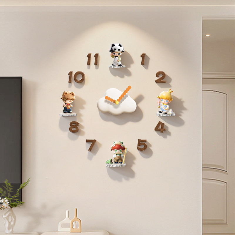 国补客厅钟表装饰画2026新款时钟盲盒收纳展示架创意手办挂墙壁画,家居饰品,钟表画/挂钟画,淘宝优惠券,粉丝福利购,淘宝优惠卷