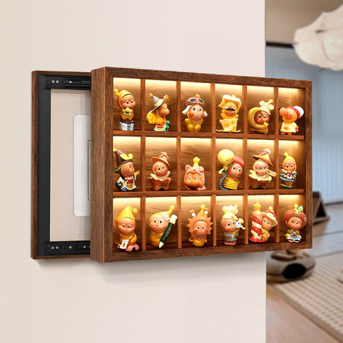 盲盒收纳电表箱装饰画发光壁画