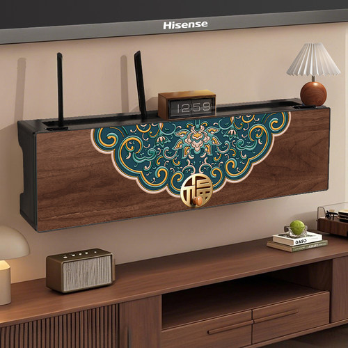 光猫路由器电视柜创意收纳免打孔