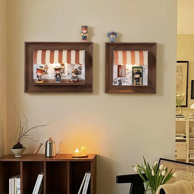 网红磁吸盲盒装饰画复古组合挂画