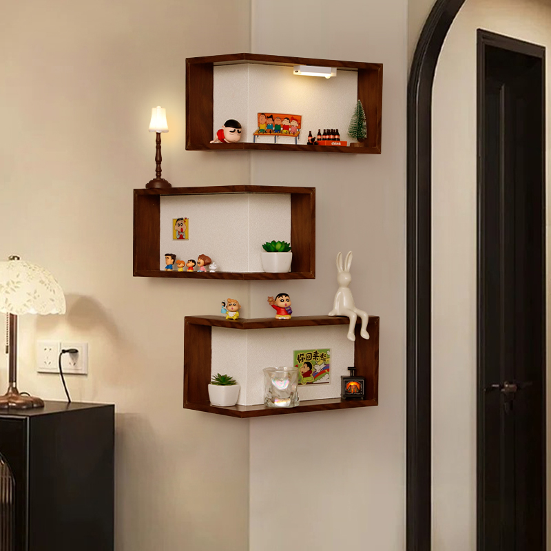 转角盲盒收纳展示架摆件置物架