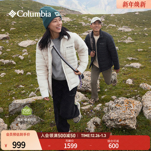 哥伦比亚户外25秋冬新品 男女拒水650蓬鸭绒排骨羽绒服WE3824