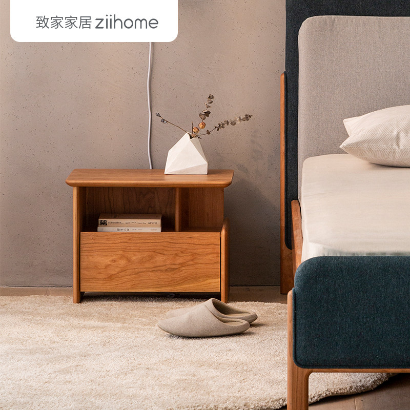 致家家居/青原床头柜/北欧现代简约 全实木床头柜 卧室抽屉储物柜|ruв категории жилой мебели, кабинет, тумбочка - от Buy2taobao.com для оказания профессиональной услуги покупки агента Taobao