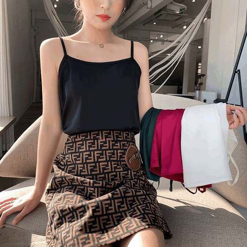 704福利吊带女性感无袖美背上衣夏外穿西装内搭打底小背心ins潮