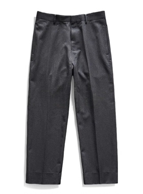 A.PRESSE WOOL KERSEY TOUSERS独家日系西裤羊毛宽松休闲直筒裤