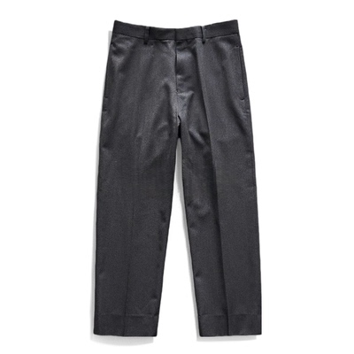 A.PRESSE WOOL KERSEY TOUSERS独家日系西裤羊毛宽松休闲直筒裤